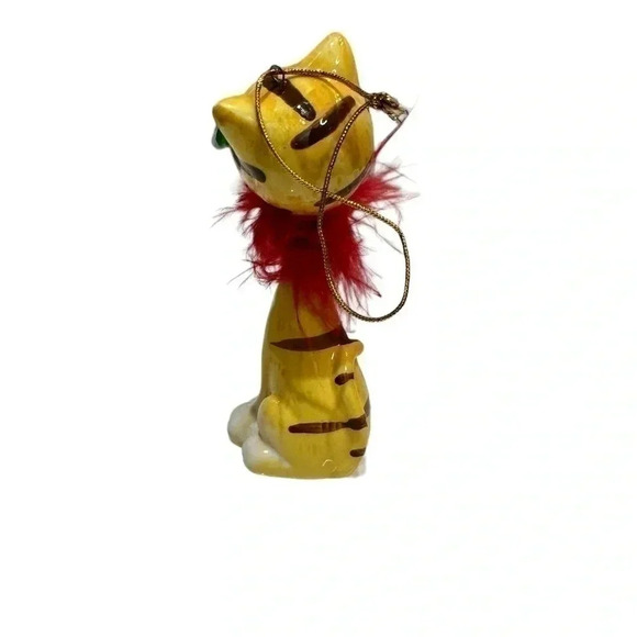 Cool Cat Bobble Head Christmas Tree Ornament 5” - Picture 2 of 4